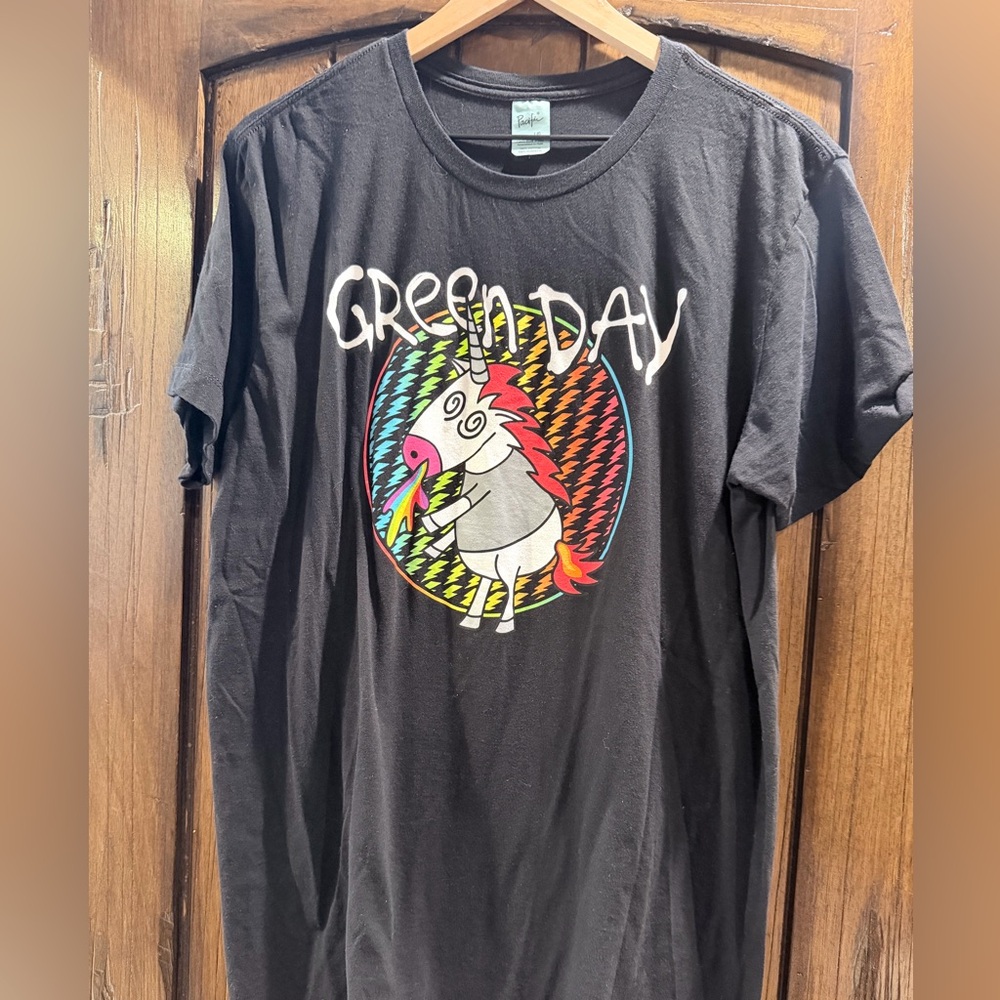 Green Day Band Tee Pacifica Black T-Shirt XL